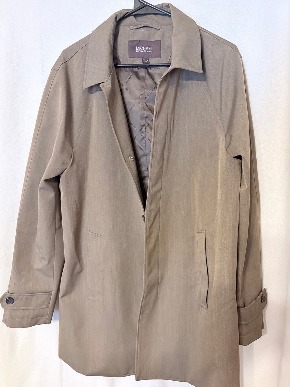 Michael Kors Men’s Single-Breasted Car Coat Jacket